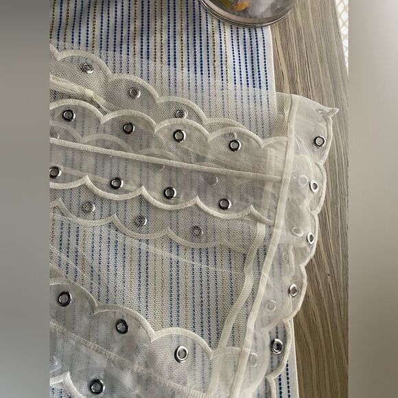 Red Valentino Ivory  tulle dress and silver studs size 38 US 4 - Picture 7 of 16